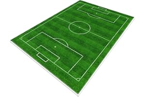 TYKTZXY Tappeto da campo da calcio, Funs Home Decor Tappetino da gioco per ragazzi Ragazze Sport Theme Room Green 120×180cm