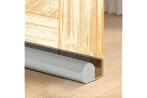 Mastery Mart Draught Excluder for Doors - Soundproof Door Seal and Premium Weather Stripping - 30" to 39" Adjustable for Most Doors - Noise Blocker - Keeps Cool Air in (Slate Gray)