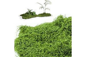 VMUTGA 200g Muschio Stabilizzato, Muschio Artificiale Riutilizzabili Muschio Decorativo Muschio Sintetico Verde Muschio Finto per Decorazioni Parete Casa Fai da Te Modellismo Artigianato