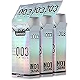 Okamoto Condom | Ultra Thin Condoms for Men | Thinnest Premium Japanese Condoms | Made In Japan | 0.03 mm thin | 003 Platinum (Pack of 3)
