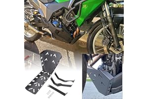 Lorababer Motorrad Motorschutzfolie Bash Skid Plate Kompatibel mit K-awasaki Versys-X 300 Versys X 300 KLE300 KLE 300 KLE-300 2017 2018 2019 2020 2021 2022 2023 17-23 Schwarz