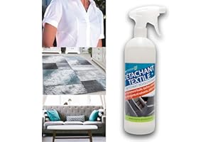 NANOPROTECTION LE TRAITEMENT DES SURFACES PAR L INNOVATION NANOPROTECTION- Spray Détachant Textile 1L | Haute Efficacité | Canapé-Matelas-Tapis-Linge-Vêtements | Non Agressif et à Sec | Biodégradable | Élimine Les Taches Les Plus tenaces Facilement