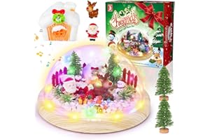 Lesipee DIY Christmas Decor Craft Kit, 7in Xmas Nightlight Project for Kids, Birthday Gifts Toys for Boys Girls