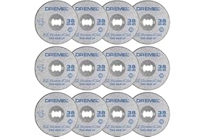 Dremel EZ SpeedClic SC456B Paquete de 12 discos de corte de metal, 12 discos de corte con 38 mm de diámetro para herramientas rotativas