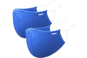 Reusable Face Mask | Face Masks Washable UK | 3 Layer Face Mask | HeiQ Viroblock | Breathable Face Mask | Sporty | Sizes for Men, Women, Teens & Kids | With & without Adjustable Ear loops | By Maskari