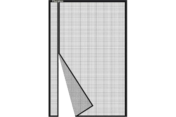 Risareyi Mosquitera Puerta Magnetica 85x205cm, Apertura Lateral Cortina Magnética Puerta Exterior Corredera para Balcon, Mosquitera con Imanes de Malla de Fibra de Vidrio Antimosquitos, Negro