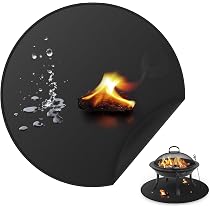 Longzhuo Tapis Rond Ignifuge, Protection du Sol, résistant à la Chaleur jusqu'à 2000 °C, Tapis de Barbecue extérieur, réutilisable et Facile à Nettoyer pour cheminée, Sol, terrasse, Camping, pelouse Longzhuo Tapis Rond Ignifuge, Protection du Sol, résistant à la Chaleur jusqu'à 2000 °C, Tapis de Barbecue extérieur, réutilisable et Facile à Nettoyer pour cheminée, Sol, terrasse, Camping, pelouse