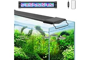 Lominie 20W Aquarium Lights,17-25in Fish Tank LED Light Bar,Full Spectrum Aquarium Plant Light with Timer for Refugium Algae Fish Tank, IP67 Waterproof (G20,Freshwater/42-63CM)