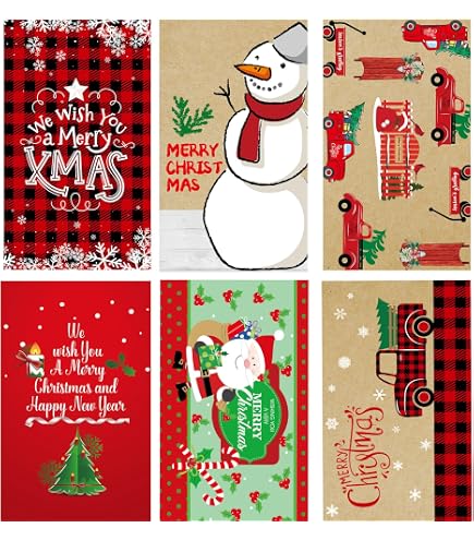 Contemporary Stylish Merry Christmas Money Wallets & Envelopes - Pack