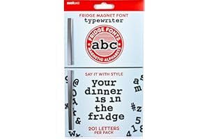 SUCK UK Suck Imanes para Nevera de Alfabeto a-z, Vinilo, Negro, 0.10x1.00x1.50 cm