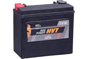‎INTACT intAct - HVT-01 MOTORRADBATTERIE - Motorrad Batterie perfekt für Harley Davidson & andere hubraumstarke 2-Zylinder. Bike Power HVT-01, CTX20L-BS, 65989-97A, 12V Batterie, 20 AH, 350 A. 175x87x155mm