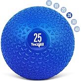 Yes4All Slam Topları, 4,5&ndash;18 kg ağırlık aralığında, dayanıklı PVC ve kum dolgulu, merkez kaslarını g&uuml;&ccedil;lendirmeye y&ouml;nelik dina