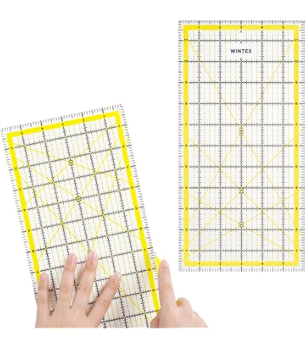 Règle Patchwork Acrylique 15 X 45 Cm - Coupe Précise, Transparent, Laser Haute Définition Pour Couture & Quilting