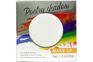 HISUNBEN Schminke Face Paint und Bodypaint - Klassische Weiß 30g, Hochwertige, professionelle, wasserbasierte Einzelbehälter, Face und Bodypaint Farbe für Erwachsene, Kinder, Fasching (Weiß)