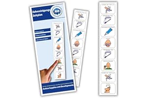 AUTISM SUPPLIES AND DEVELOPMENTS Zahnpflege -Visuelle Kinder Autismus/ADHS Hilfsmittel –Routinen Planer Kinder – Wasserdicht, Waschbar – Hochwertig, Langlebig – Zuhause/Kindergarten