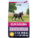 EUKANUBA Alimento Completo per Cuccioli di Taglia Grande al Pollo, Brown, 3 kg (Confezione da 1)