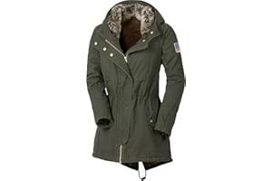 Tom Ramsey Damen Parka, Winterjacke in mehreren Farben, gefütterter Wintermantel mit Kapuze, kuschelig weiche & warme Winter-Mode (Größe: 36-50)