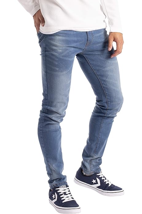Bermuda Jean été Short Jean Homme BlauerHafen - Coupe Slim Stretch - 98% Coton - Décontracté Et Confortable Bermuda Stretch été