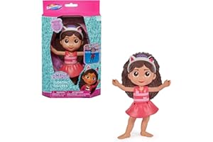 Swimways Gabby's Dollhouse Gabby Floatin' Figures, Accesorios de Piscina y Juguetes para la Piscina para niños, Suministros de Fiesta de Gabby's Dollhouse y Juguetes de Agua para niños Aged 3 & Up