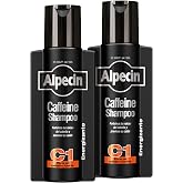 Alpecin Caffeine C1 Black Edition Shampoo for Men with New Fragrance 2x 375ml | Shampoo for Hair Growth | Shampoo for Natural