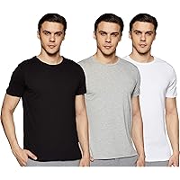 Amazon Brand - Symbol Men's Solid Regular Fit Half Sleeve T-Shirt (Combo Pack of 3)