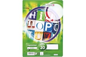 Landré Ringbucheinlagen A4 blanko, 50 Blatt blanko 70 g/m² Papier, runde Ecken, gelocht