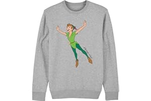 CUP OF TEES Disney Peter Pan Adults Unisex Grey Sweatshirt