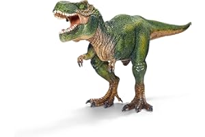 schleich 14525 DINOSAURS – Tyrannosaure Rex, figurine T-Rex avec détails réalistes et mâchoire mobile, jouet dinosaure inspirant l'imagination pour enfants dès 4 ans, vert