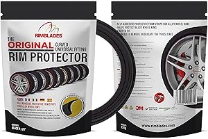 Aroba Anneau de Protection RIMBLADES Ultra 2022, Autocollant Noir pour Jantes en Aluminium, Styling et Protection