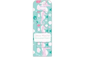 Trimcraft Decoupage Craft Papers-Seahorse 26 x 37.5 cm, (3 Sheets, 22gsm), 30 x 10 x 0.1 cm