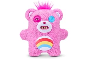 Fuggler Care Bears 9-tums licensierad (Cheer Bear) av ZURU – Funny Ugly Monster plyschleksak med nästan mänskliga tänder, sam