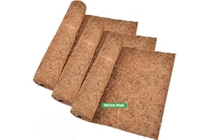 Stepfowarder Coco Liner Roll, 3Pcs 1m*0.40m/40" x 16" Hanging Basket Liner Roll, Natural Coconut Fiber Sheet Coir Mat Liner for for Planter, Window Box, Wall Troughs (1m*0.40m/40" x 16")