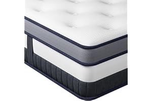 Vesgantti 4FT6 Double Mattress, 11 Inch Pocket Sprung Mattress Double with Breathable Foam and Individually Pocket Spring - Medium, Luxury Box Top Collection