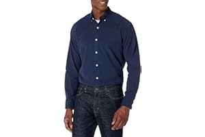 Amazon Essentials Hombre Camisa Oxford de Manga Larga y Corte Regular