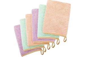 COZYMIRE Tvättlappar i Mikrofiber 15x21cm, Tvätthandskes Set, Mjukt, Absorberande