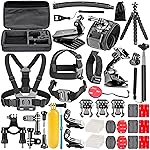 Neewer 50-in-1 Set di Accessori per GoPro Hero 7 Hero 2018, Hero 6, 5 Black, Hero 4, Hero 5 Session, Campark Akaso...