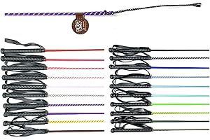 JA Horse Reitgerte Kinderreitgerte Dressurgerte Gerte mit Gummigriff und Handgelenkschlaufe 75/90 / 100 cm (75 cm, lila/weiß)