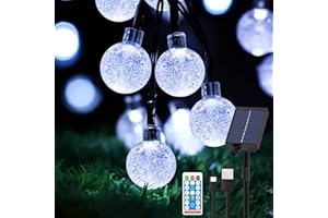 HOYIBO Guirnalda Luces Exterior - 60 Led 11.5M Iluminacion Jardin Impermeable IP65, Luces Navidad Farolillos Exterior Luces De Hadas para Decorativas, Navidad, Habitacion, Fiesta, Terraza, Jardín, Bodas