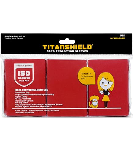 Max Protection Yugioh Card Sleeves, Ultra Quality, Red, 60 Count, MP-7050 FR