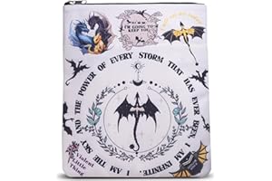 LPARKIN Housse de Protection de Livre pour Les Amateurs de Livres, Couverture de Livre pour Livres de Poche, Tissu Lavable, avec Fermeture éclair, Taille M, 27,9 x 22,9 cm