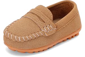 LACOFIA Baby mockasiner loafer spädbarn halkskydd första promenadskor småbarn tofflor