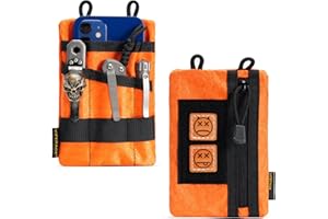 VIPERADE VE1-P Pocket Organizer, EDC Pocket Organizer Men, EDC Organizer Pouch Tool Pouch with 5 Tool Storage EDC Pouch for Flashlight, Pocket Knife, Tactical Pen, EDC Gear