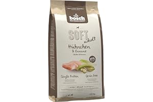 BOSCH TIERNAHRUNG bosch HPC SOFT Poulet et banane - Croquettes semi-humides pour chiens adultes de toutes races - Monoprotéines - Sans céréales - 1 x 1 kg