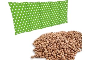 ‎EDEL LIVING Edel Living Großes Kirschkernkissen - Entspannungskissen - Heizkissen für Mikrowelle (Wärmekissen) - langes Relaxkissen - Kirschkern-Kissen (hellgrün)