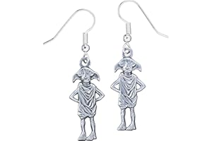 THE CARAT SHOP Pendants d'oreilles en plaqué argent - motif Dobby l'elfe de maison de Harry Potter