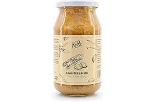 KoRo - Mandelmus Zimt-Vanille 500 g - Zum Backen & Co.- Creamy Mixgenuss aus Vanille mit Zimt - Veganer Aufstrich