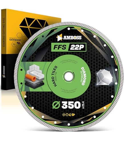 PRODIAMANT Professionele diamantdoorslijpschijf 125 mm F70 tot 30 mm porselein droog snijden in terrasplaten en tegels PRODIAMANT Professionele diamantdoorslijpschijf 125 mm F70 tot 30 mm porselein droog snijden in terrasplaten en tegels