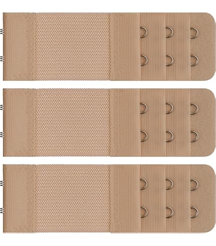 sourcing map Estensori Reggiseno elastico interno a gancio 3 righe