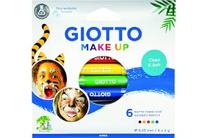 GIOTTO sminkpennor, klassiska, 6 stycken
