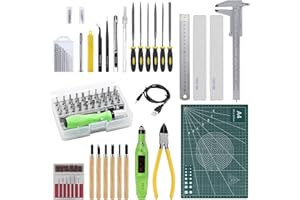 Coptiner 109 Pezzi Attrezzi di base del modellista di Gundam, attrezzi di base del modellista di Gundam, kit artigianale per la riparazione e il fissaggio del modellismo di base